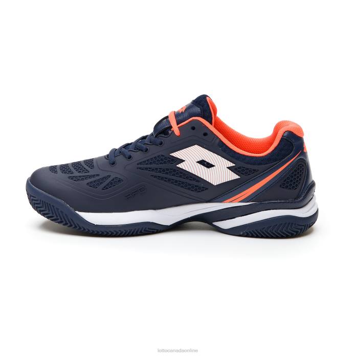 SUPERRAPIDA 200 PRT NAVY BLUE/ALL WHITE/CORAL FLUO Lotto Man Shoes 0Z6F210