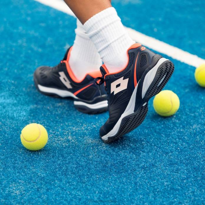 SUPERRAPIDA 200 PRT NAVY BLUE/ALL WHITE/CORAL FLUO Lotto Man Shoes 0Z6F210