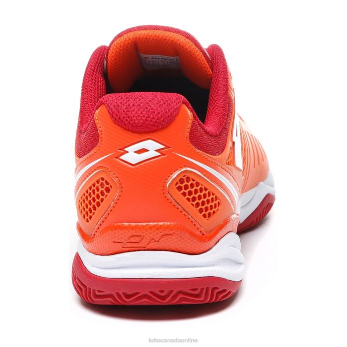 SUPERRAPIDA 200 PRT RED ORANGE/ALL WHITE/RED TOREADOR Lotto Man Shoes 0Z6F208