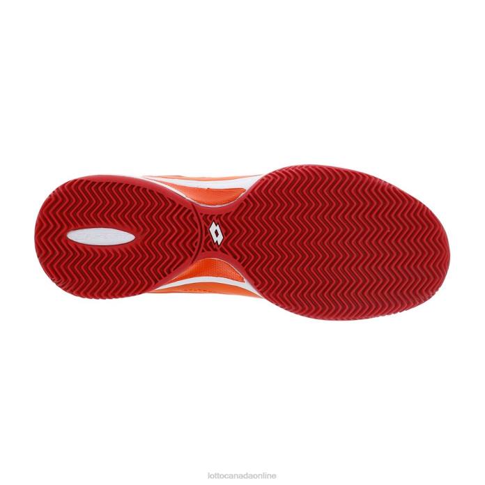 SUPERRAPIDA 200 PRT RED ORANGE/ALL WHITE/RED TOREADOR Lotto Man Shoes 0Z6F208