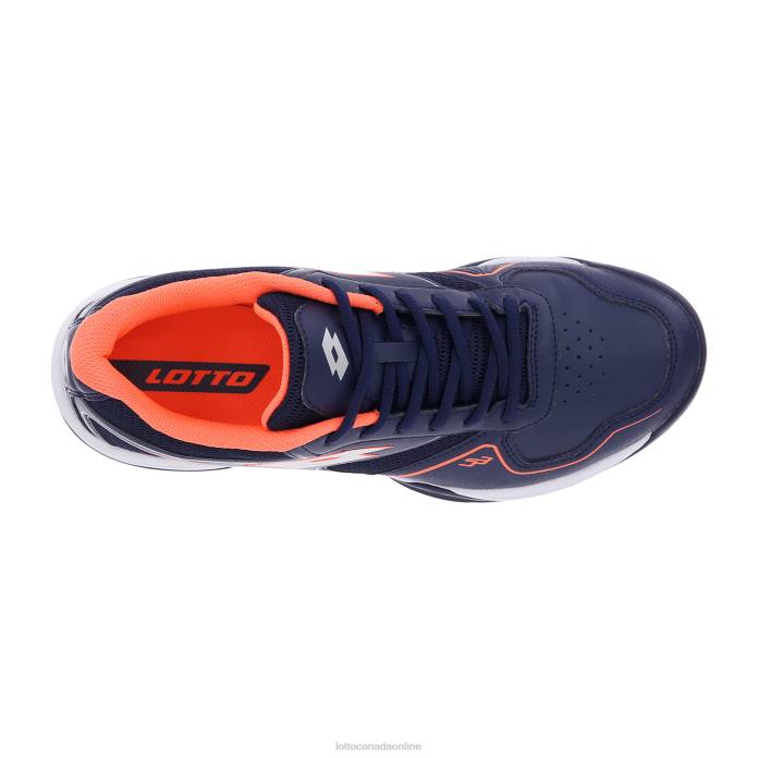 SUPERRAPIDA 400 III NAVY BLUE/ALL WHITE/CORAL FLUO Lotto Man Shoes 0Z6F209