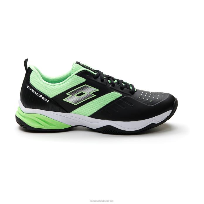 SUPERRAPIDA 400 IV ALL BLACK/GREEN APPLE NEO Lotto Man Shoes 0Z6F207