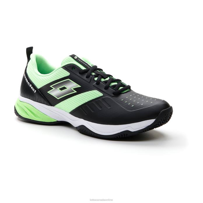 SUPERRAPIDA 400 IV ALL BLACK/GREEN APPLE NEO Lotto Man Shoes 0Z6F207