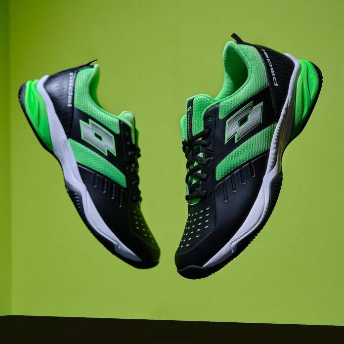 SUPERRAPIDA 400 IV ALL BLACK/GREEN APPLE NEO Lotto Man Shoes 0Z6F207