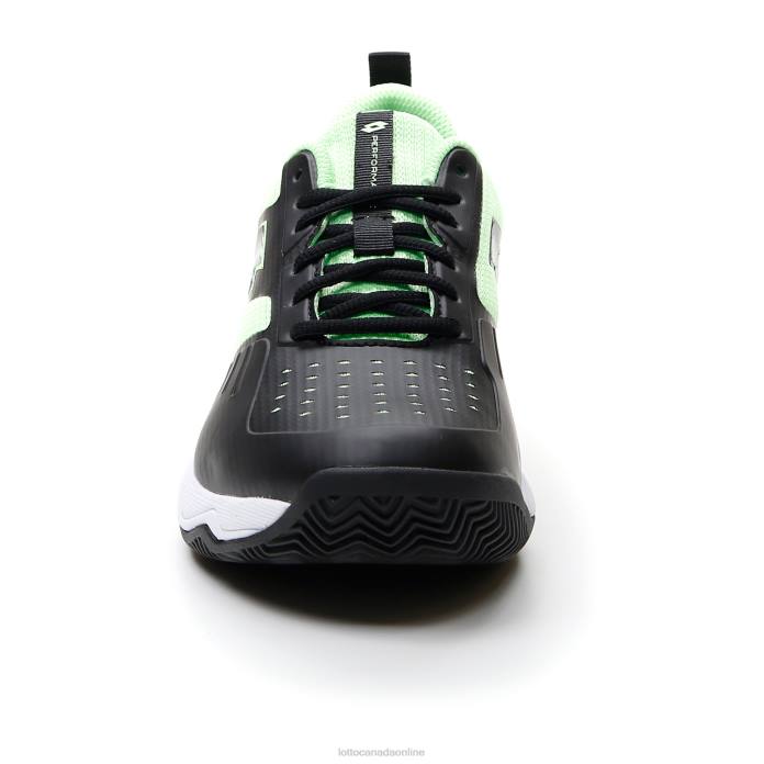 SUPERRAPIDA 400 IV ALL BLACK/GREEN APPLE NEO Lotto Man Shoes 0Z6F207