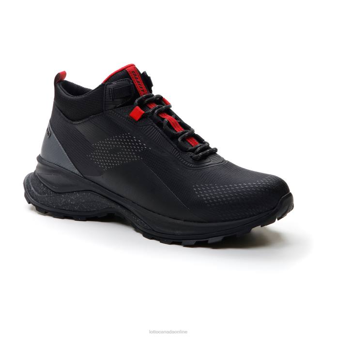 MOONRUN 300 II MID HD ALL BLACK/GRAVITY TITAN Lotto Man Shoes 0Z6F239