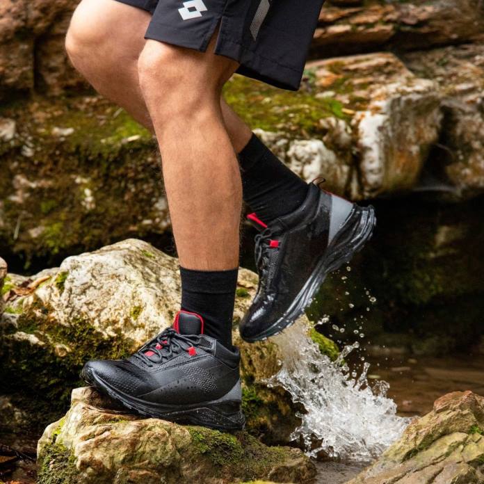 MOONRUN 300 II MID HD ALL BLACK/GRAVITY TITAN Lotto Man Shoes 0Z6F239