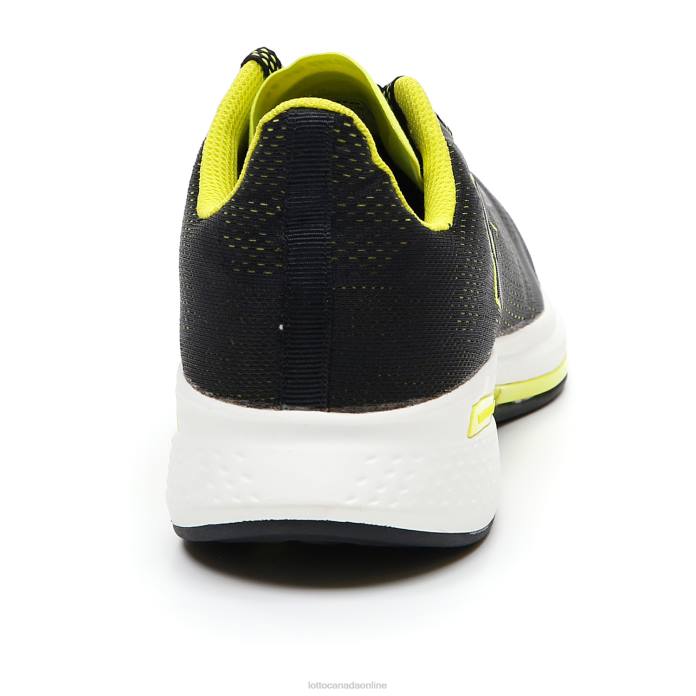 SPEEDEVO 100 ALL BLACK/ACACIA GREEN Lotto Man Shoes 0Z6F220