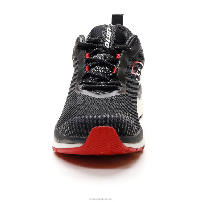 VOLATA HYPERPULSE 100 ALL BLACK/FLAME RED Lotto Man Shoes 0Z6F213