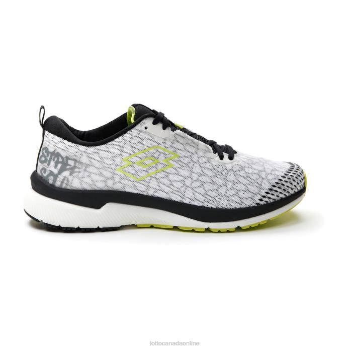 VOLATA HYPERPULSE 100 ALL WHITE/ACACIA GREEN Lotto Man Shoes 0Z6F216