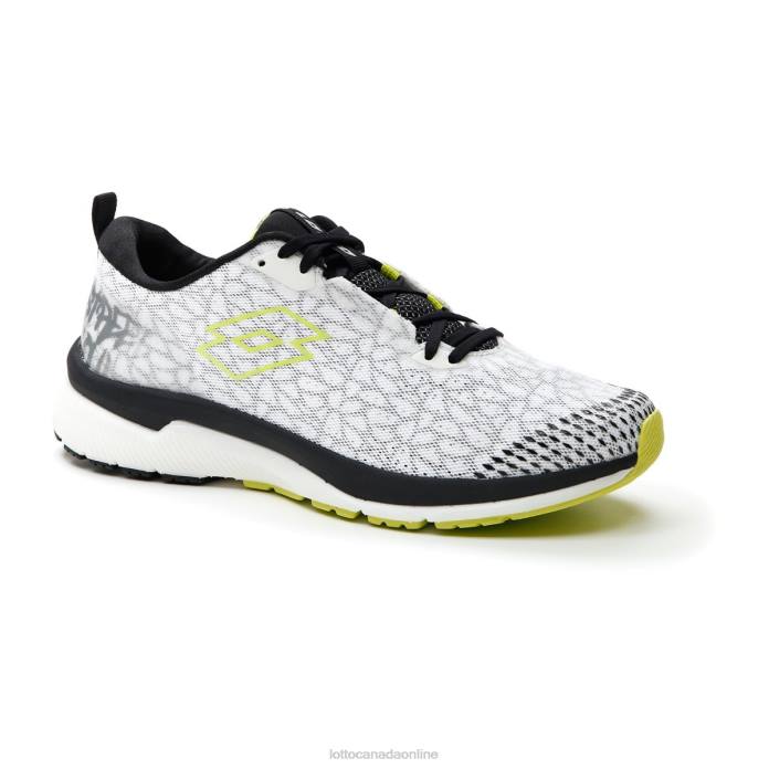 VOLATA HYPERPULSE 100 ALL WHITE/ACACIA GREEN Lotto Man Shoes 0Z6F216