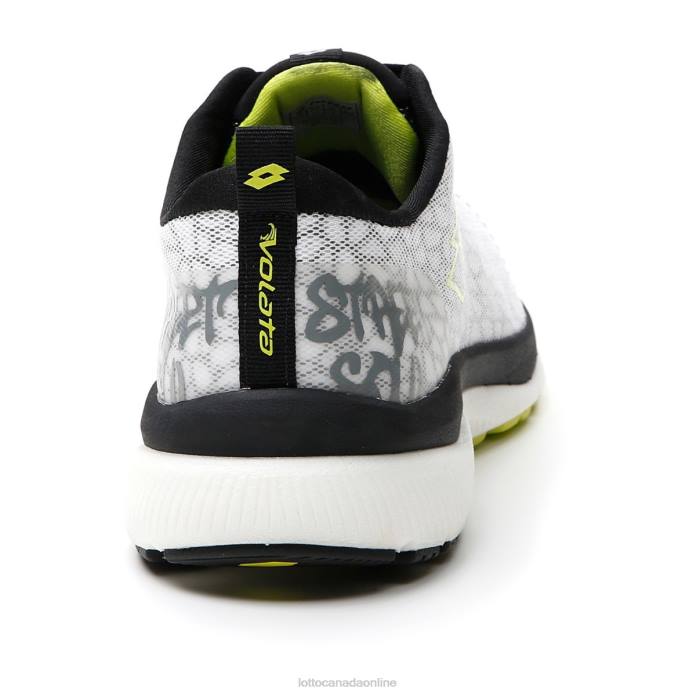 VOLATA HYPERPULSE 100 ALL WHITE/ACACIA GREEN Lotto Man Shoes 0Z6F216