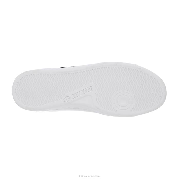 1973 EVO V ALL WHITE/DRESS BLUE/RUBBER BROWN Lotto Man Shoes 0Z6F92