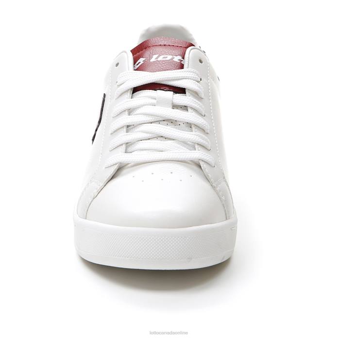 1973 EVO V ALL WHITE/DRIED TOMATO/ALL BLACK Lotto Man Shoes 0Z6F93