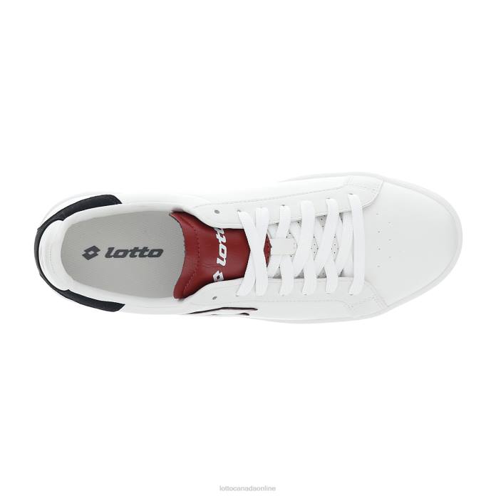 1973 EVO V ALL WHITE/DRIED TOMATO/ALL BLACK Lotto Man Shoes 0Z6F93