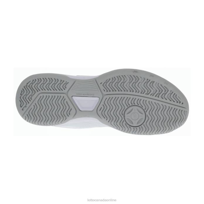 COURT LOGO XVIII ALL WHITE/NAVY BLUE Lotto Man Shoes 0Z6F73