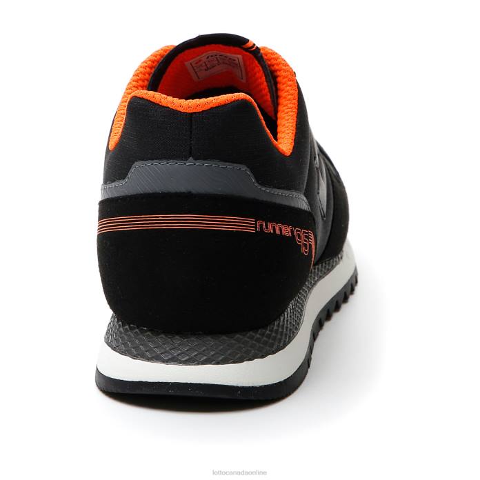 RUNNER 95 AMF ALL BLACK/COOL GRAY 11C Lotto Man Shoes 0Z6F71