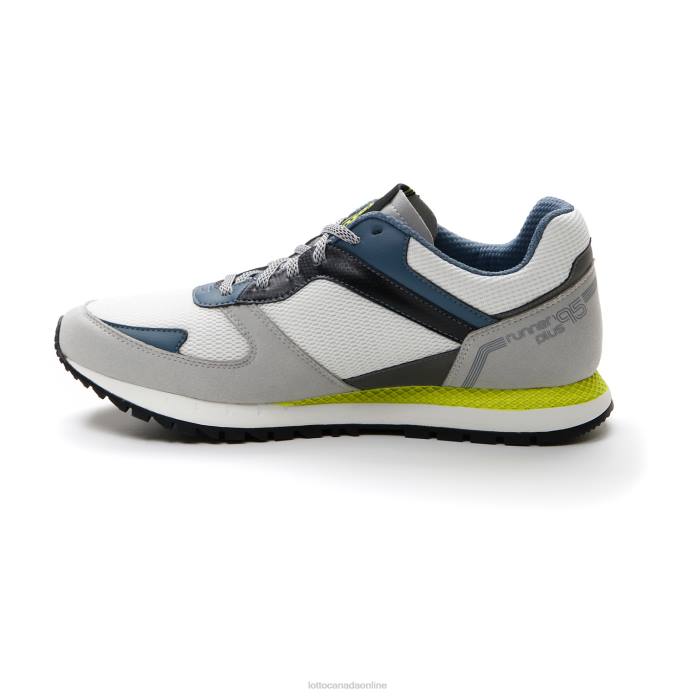 RUNNER PLUS 95 AMF V WHITE/BLUE MIRAGE/VAPOR GRAY Lotto Man Shoes 0Z6F75