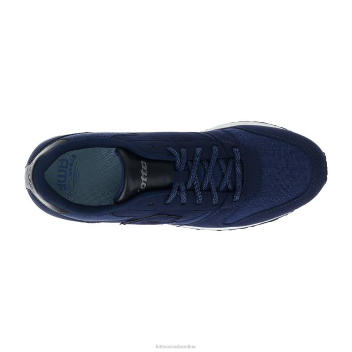 TRAINER AMF XIX CVS DRESS BLUE/ALL BLACK Lotto Man Shoes 0Z6F82