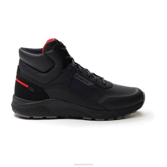 ULTRA AMF II MID HD ALL BLACK Lotto Man Shoes 0Z6F69