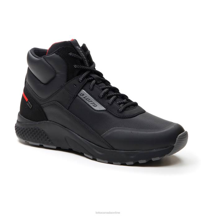 ULTRA AMF II MID HD ALL BLACK Lotto Man Shoes 0Z6F69