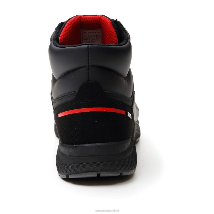 ULTRA AMF II MID HD ALL BLACK Lotto Man Shoes 0Z6F69