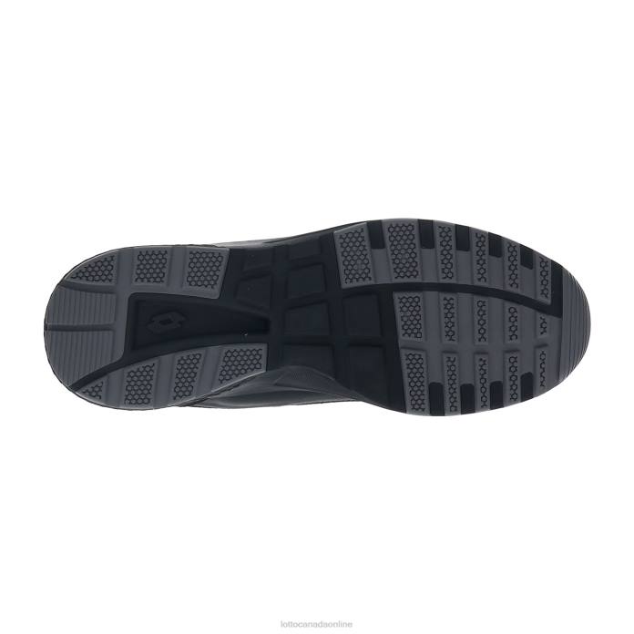 ULTRA AMF II MID HD ALL BLACK Lotto Man Shoes 0Z6F69