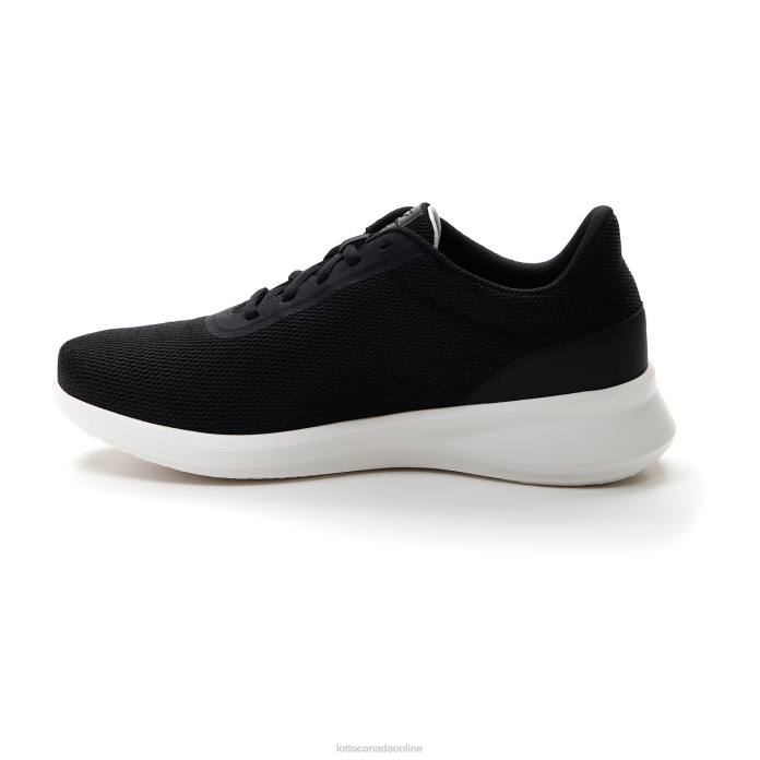 VERSO AMF 1 ALL BLACK/WHITE Lotto Man Shoes 0Z6F86