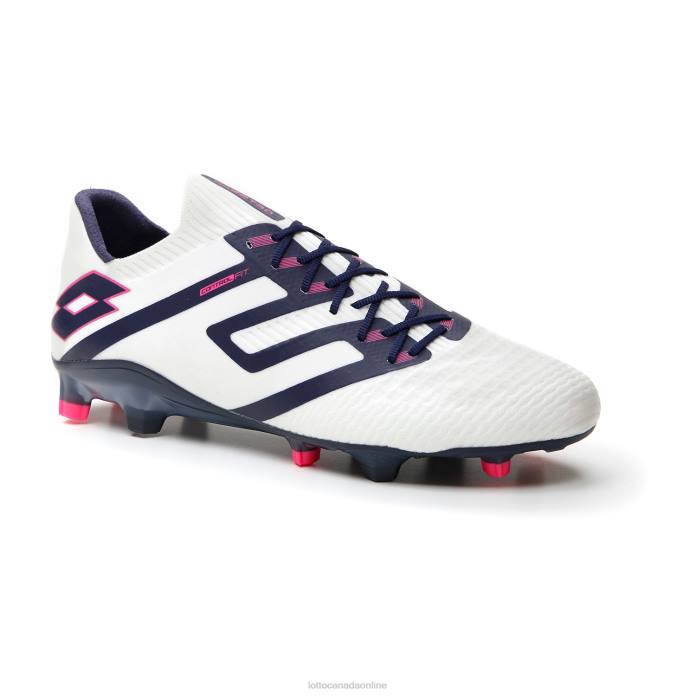 MAESTRO 100 IV FG ALL WHITE/NAVY BLUE Lotto Man Shoes 0Z6F144