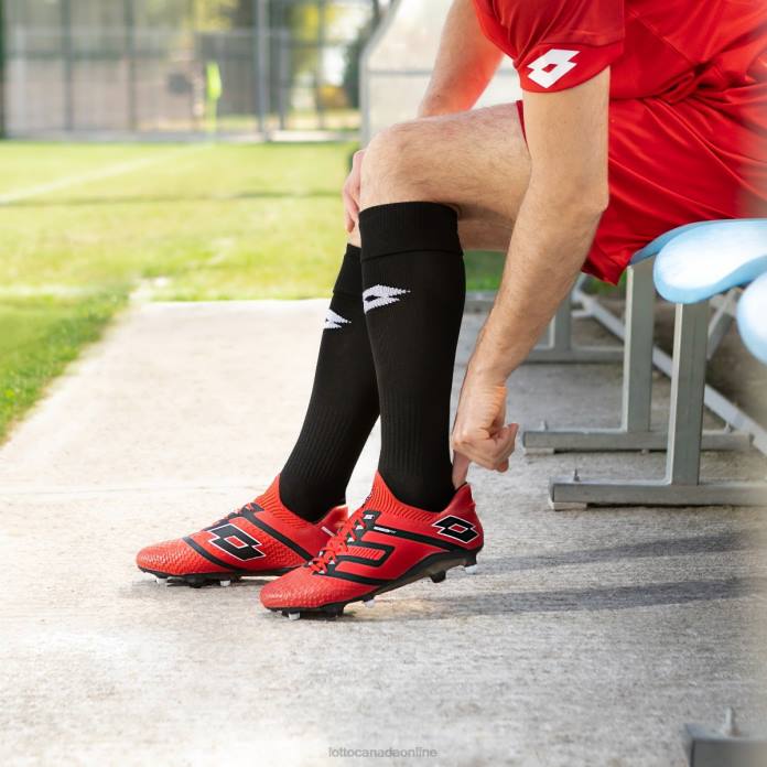 MAESTRO 100 IV FG FLAME RED/ALL BLACK Lotto Man Shoes 0Z6F158