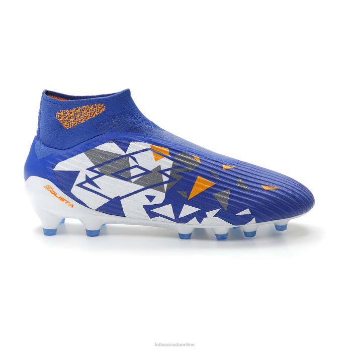 SOLISTA 100 IV GRAVITY FG AMPARO BLUE/ALL WHITE/ORANGE BEAT Lotto Man Shoes 0Z6F151