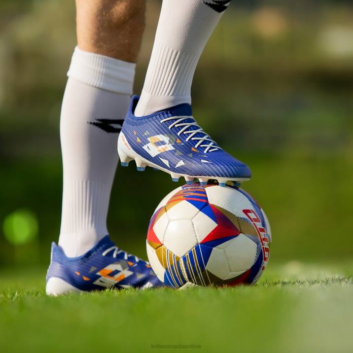 SOLISTA 200 IV FG AMPARO BLUE/ALL WHITE/ORANGE BEAT Lotto Man Shoes 0Z6F160