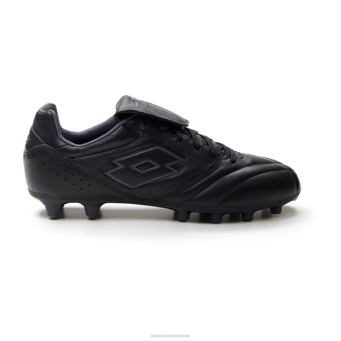 STADIO 200 III FG ALL BLACK/ASPHALT Lotto Man Shoes 0Z6F167