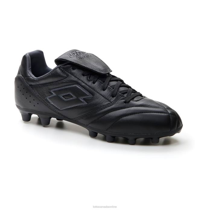STADIO 200 III FG ALL BLACK/ASPHALT Lotto Man Shoes 0Z6F167
