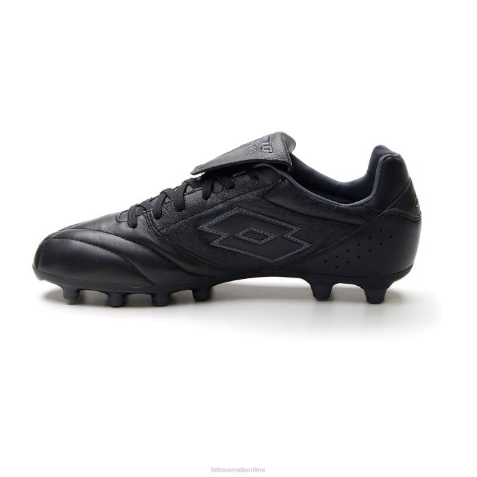 STADIO 200 III FG ALL BLACK/ASPHALT Lotto Man Shoes 0Z6F167