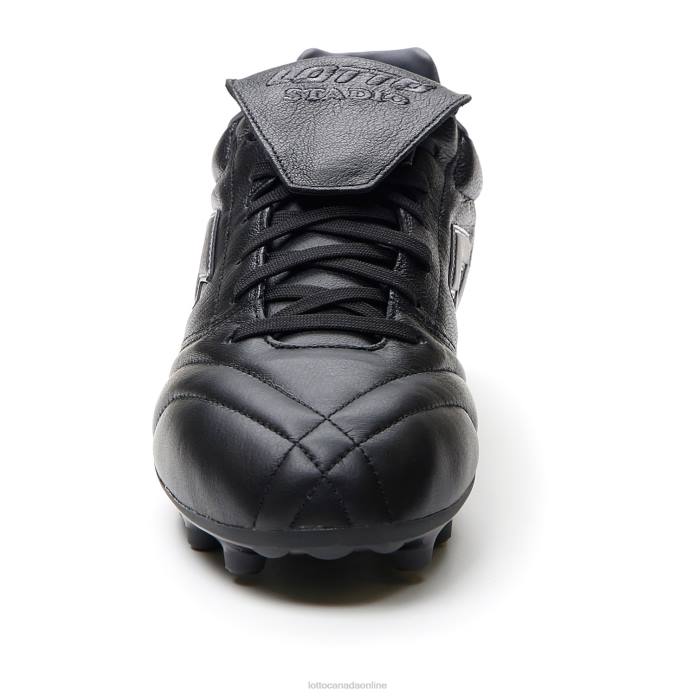 STADIO 200 III FG ALL BLACK/ASPHALT Lotto Man Shoes 0Z6F167