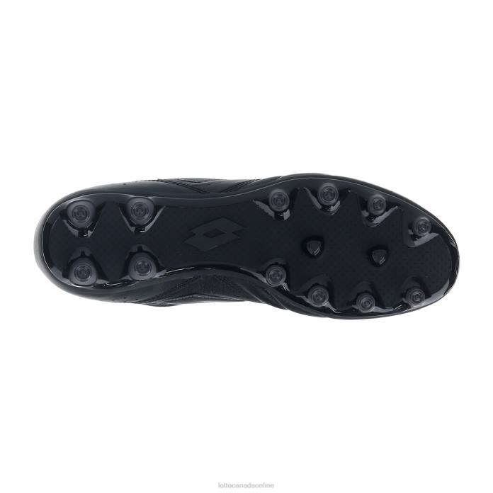 STADIO 200 III FG ALL BLACK/ASPHALT Lotto Man Shoes 0Z6F167