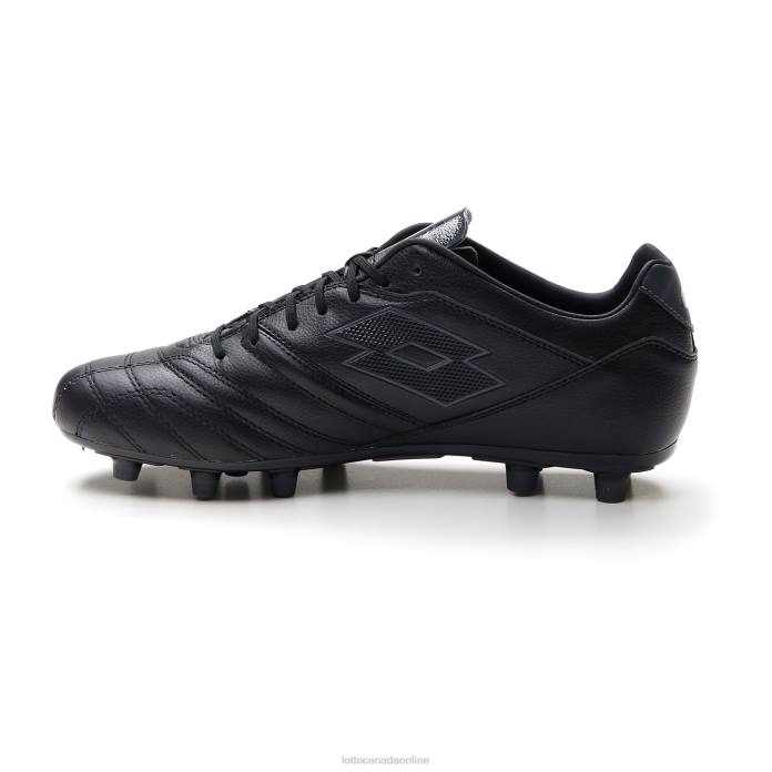 STADIO 300 III FG ALL BLACK/ASPHALT Lotto Man Shoes 0Z6F172