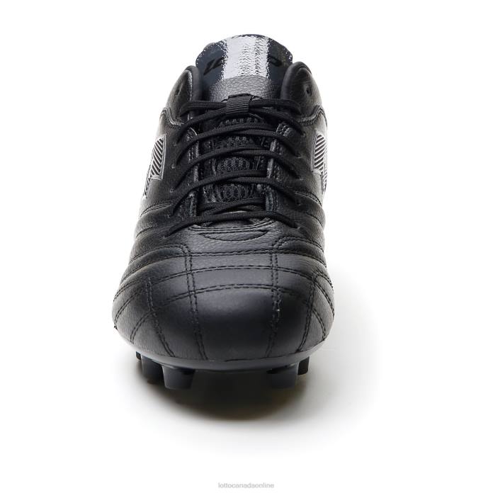 STADIO 300 III FG ALL BLACK/ASPHALT Lotto Man Shoes 0Z6F172
