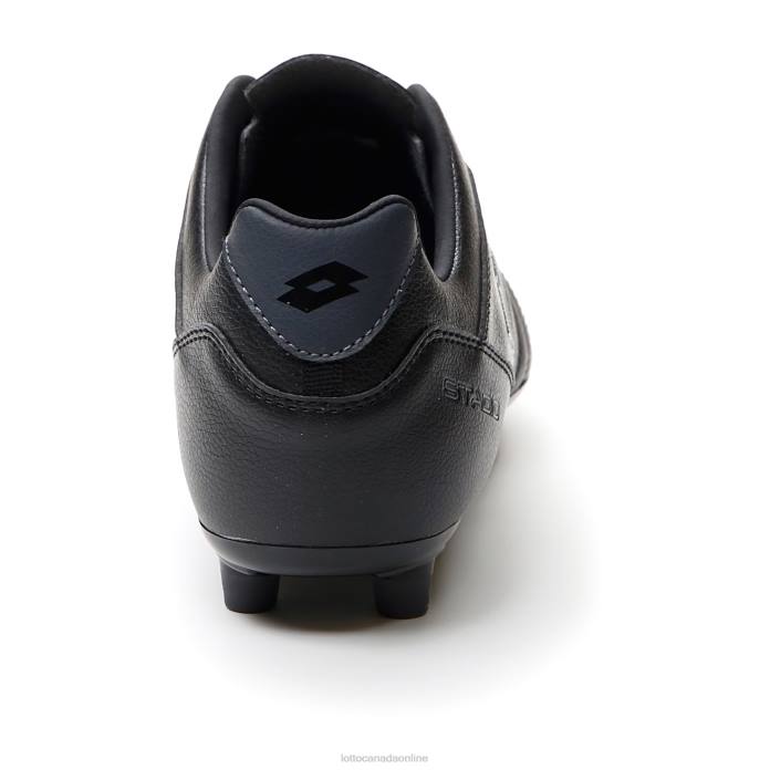 STADIO 300 III FG ALL BLACK/ASPHALT Lotto Man Shoes 0Z6F172