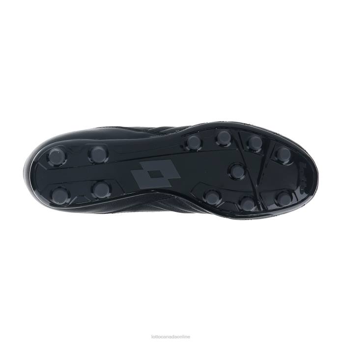 STADIO 300 III FG ALL BLACK/ASPHALT Lotto Man Shoes 0Z6F172