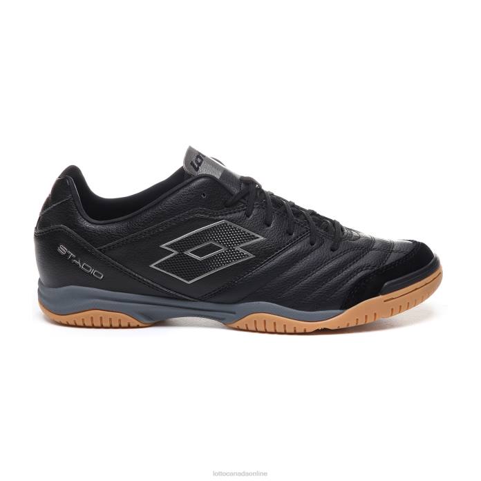 STADIO 300 II ID ALL BLACK/GRAVITY TITAN Lotto Man Shoes 0Z6F187