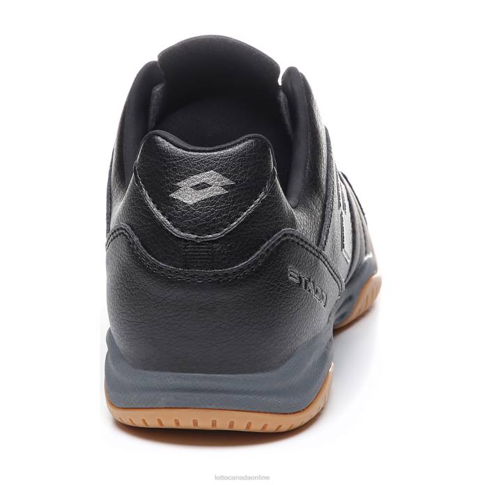 STADIO 300 II ID ALL BLACK/GRAVITY TITAN Lotto Man Shoes 0Z6F187