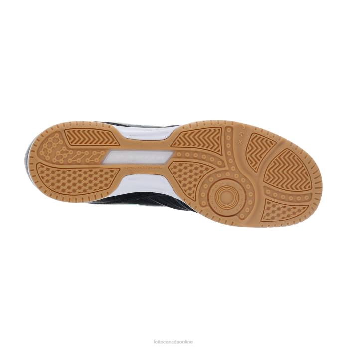 STADIO 300 II ID ALL BLACK/SPRING GREEN Lotto Man Shoes 0Z6F188