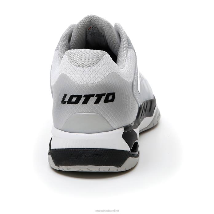 MIRAGE 100 SPD ALL WHITE/ALL BLACK/SILVER METAL 2 Lotto Man Shoes 0Z6F109