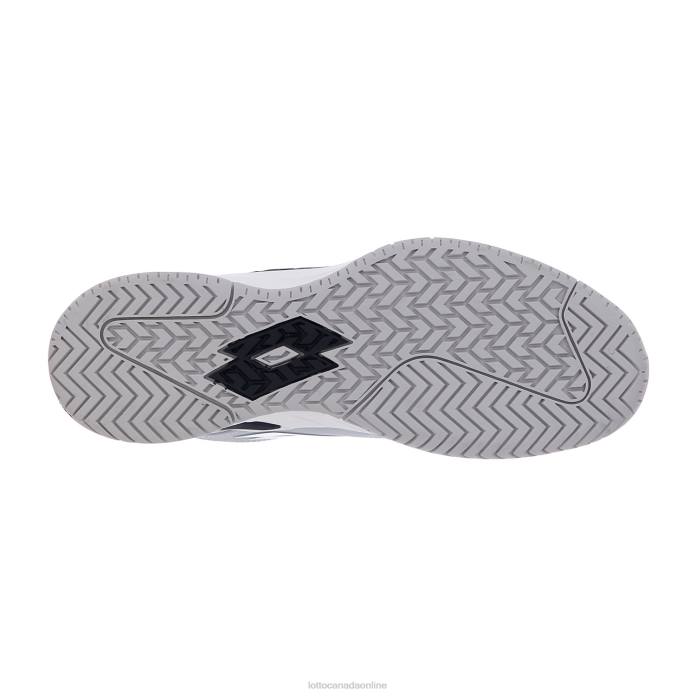 MIRAGE 100 SPD ALL WHITE/ALL BLACK/SILVER METAL 2 Lotto Man Shoes 0Z6F109