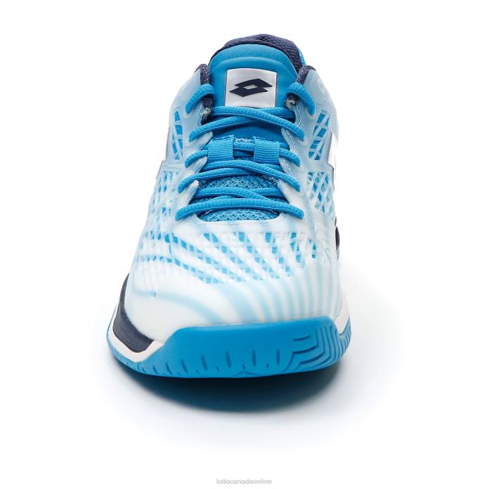 MIRAGE 100 SPD ALL WHITE/NAVY BLUE/BLUE BAY Lotto Man Shoes 0Z6F107