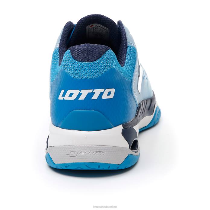 MIRAGE 100 SPD ALL WHITE/NAVY BLUE/BLUE BAY Lotto Man Shoes 0Z6F107