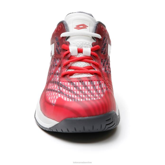MIRAGE 100 SPD RED POPPY/ALL WHITE/ASPHALT Lotto Man Shoes 0Z6F98