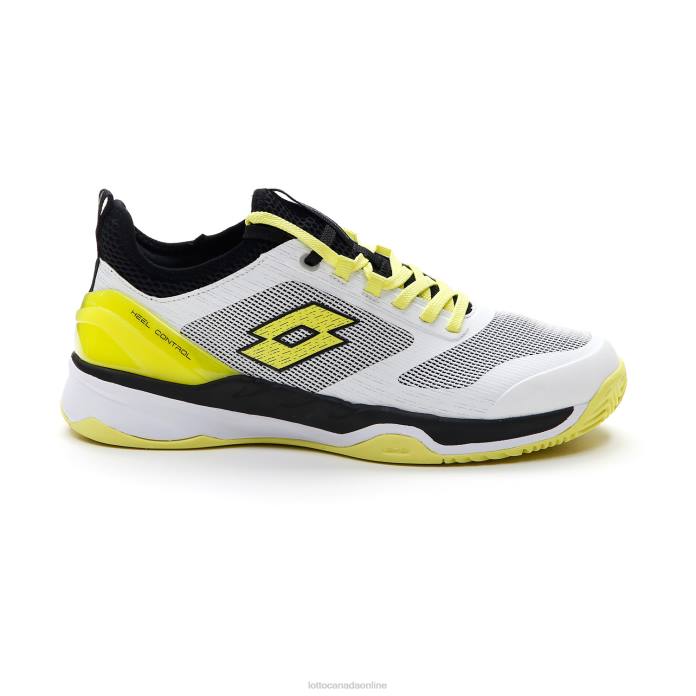 MIRAGE 200 CLY ALL WHITE/YELLOW NEON/ALL BLACK Lotto Man Shoes 0Z6F115